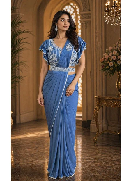 Ready To Wear Saree vol 2 lycra Beads Work Readymade saree 